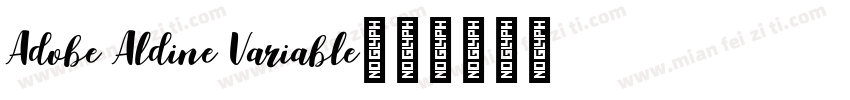 Adobe Aldine Variable字体转换